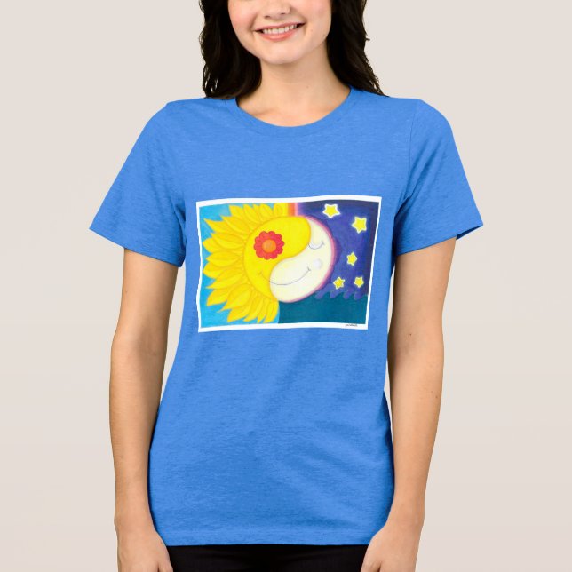 Mandala: Solflor e Luaflor Tri-Blend Shirt (Vorderseite)