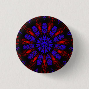 Mandala Southwestern Hippie Boho Chic Bohemisch Button