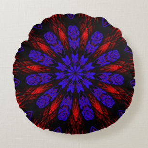 Mandala Southwestern Hippie Boho Chic Bohemisch Rundes Kissen