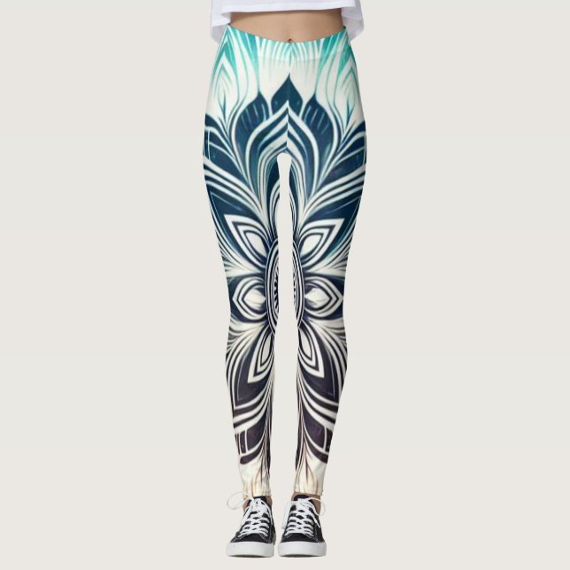Mandala Spirit Art Leggings (Vorderseite)