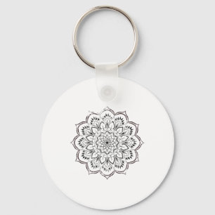 Mandala Spirituell Bedrängt Frieden Boho Yoga Spir Schlüsselanhänger