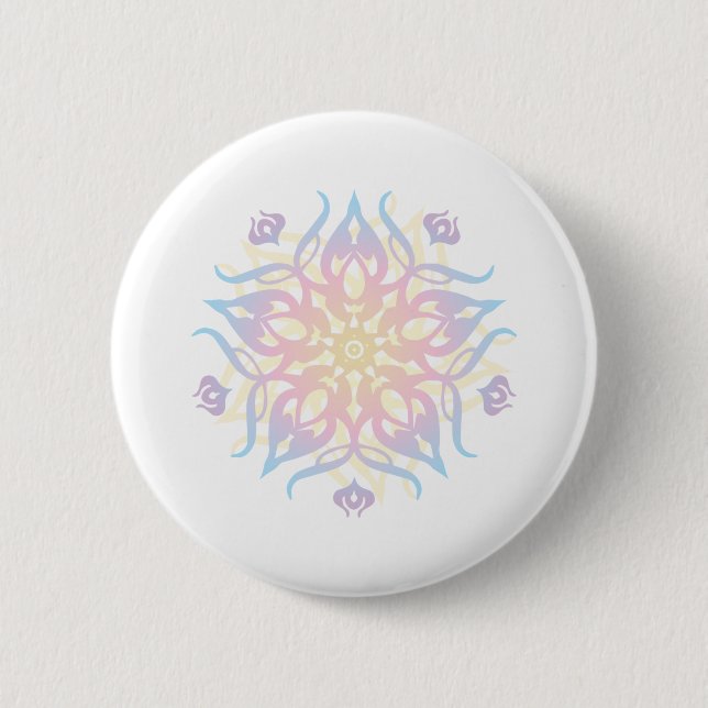 Mandala Sprite Burst Button (Vorderseite)
