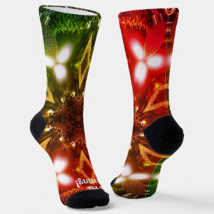 Mandala Star Frohe Weihnachtsfeier Cheer Socken