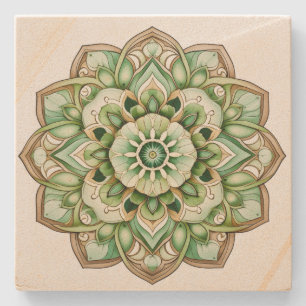 Mandala Steinuntersetzer