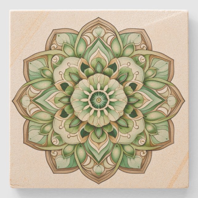 Mandala Steinuntersetzer (Vorderseite)