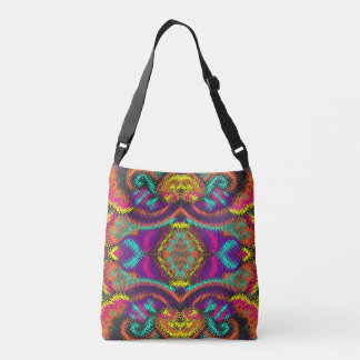 Mandala Stil Aquarell mehrfarbiges Muster Tragetaschen Mit Langen Trägern