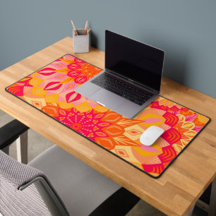 Mandala Superposé Orange Rose Jaune