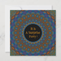 Mandala Surprise Party Einladung