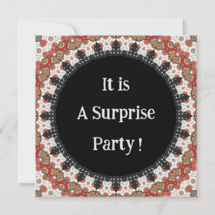 Mandala Surprise Party Einladung