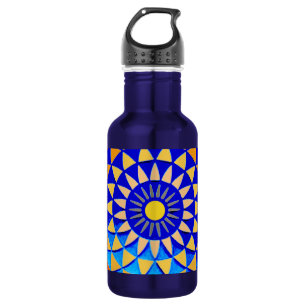 Mandala Symbol der Vollkommenheit Edelstahlflasche