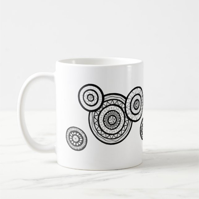 Mandala-Tasse Kaffeetasse (Links)