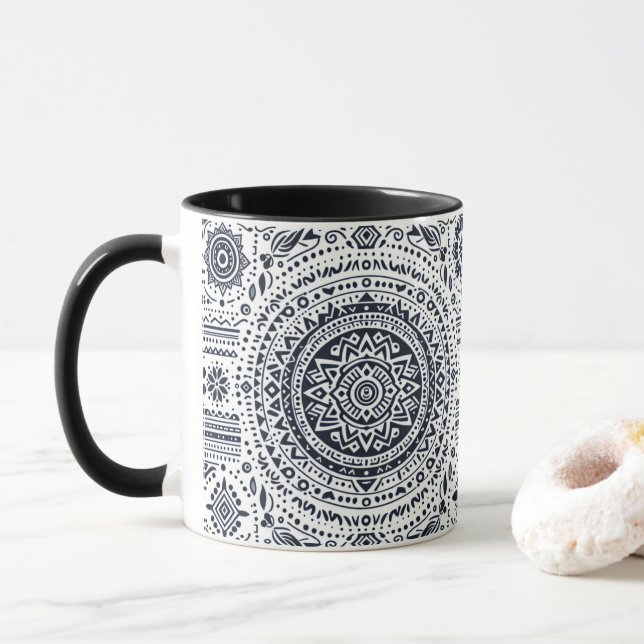 Mandala-Tasse Tasse (Mit Donut)