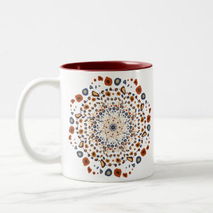 Mandala-Tasse Zweifarbige Tasse