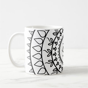 Mandala tattoo spiritueller Kreis Kaffeetasse