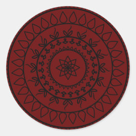 Mandala-tattoo-spiritueller Kreis Runder Aufkleber