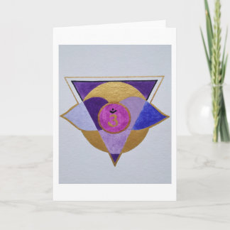 Mandala Third Eye Feiertagskarte