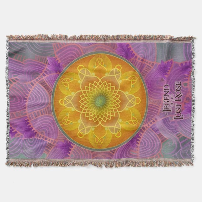 Mandala Throw Blanket Decke (Vorderseite)