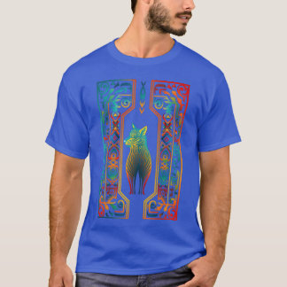 Mandala-Tiermotiv Bunter Freund T-Shirt