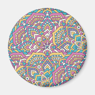 Mandala Tile Pattern Magnet