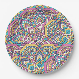 Mandala Tile Pattern Pappteller