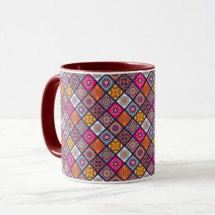 Mandala Tile Pattern Tasse