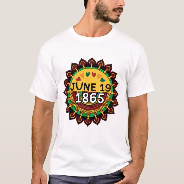 Mandala-Traditionelles afrikanisches Muster im Jun T-Shirt (Vorderseite)