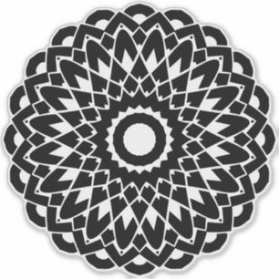 Mandala transparent aufkleber