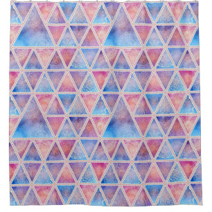 Mandala Triangle Pattern Duschvorhang
