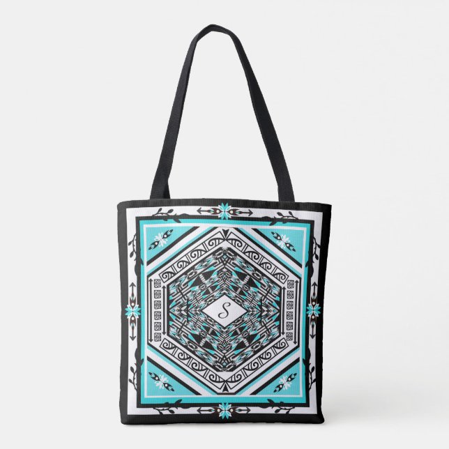 Mandala Tribal Nouveau Tasche (Rückseite)