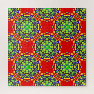 Mandala Tribal: Vintage Nahtlose Illustration
