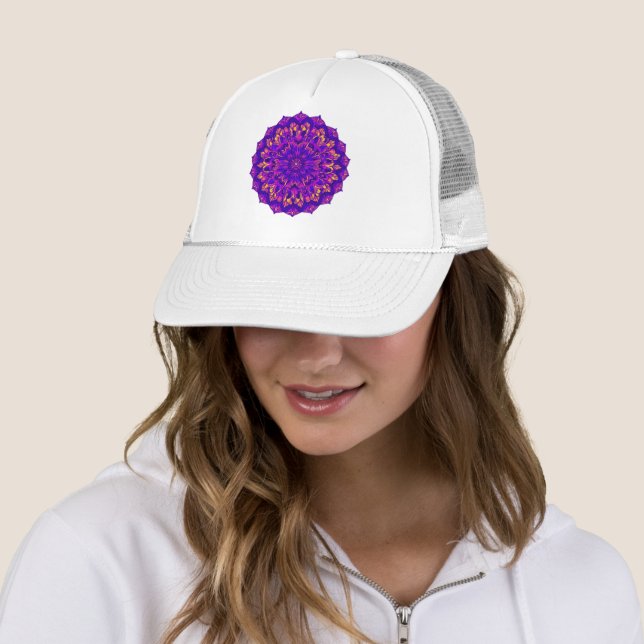 Mandala Truckerkappe (Beispiel)