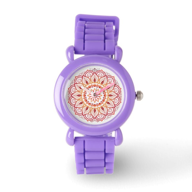 Mandala-Uhr Armbanduhr (Vorderseite)