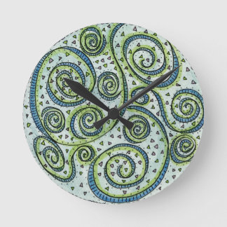 Mandala-Uhr drehen Runde Wanduhr