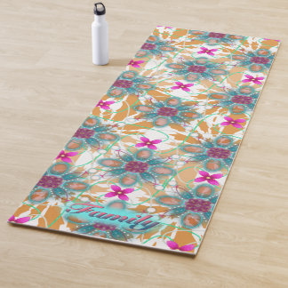 Mandala und Beige Muster Yogamatte