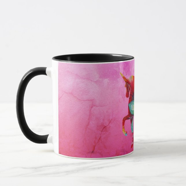 Mandala Unicorn Pink Magie Combo Mug (Gauche)
