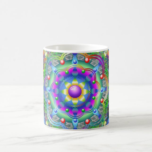 Mandala Universe Colors Verwandlungstasse (Mittel)