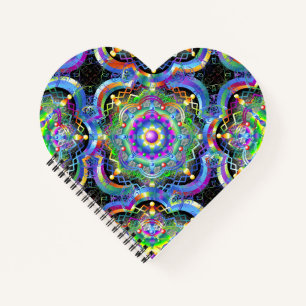 Mandala Universe Psychedelic Colors Notizbuch