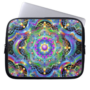 Mandala Universum Farben Laptopschutzhülle