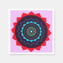 Mandala Vector Art Paper Napkin Serviette