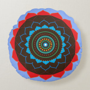 Mandala Vektor Art , Rundpolster Rundes Kissen