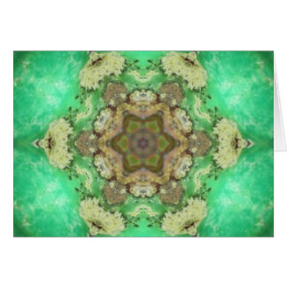 Mandala vert d'étoile de Chakra de coeur