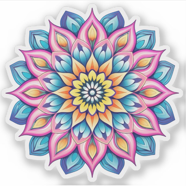 Mandala Vinyl Aufkleber (Vorderseite)