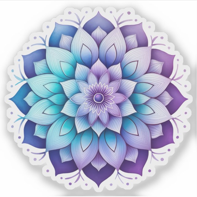 Mandala Vinyl Aufkleber (Vorderseite)