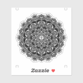Mandala Vinyl, schwarz-Gemustert Aufkleber