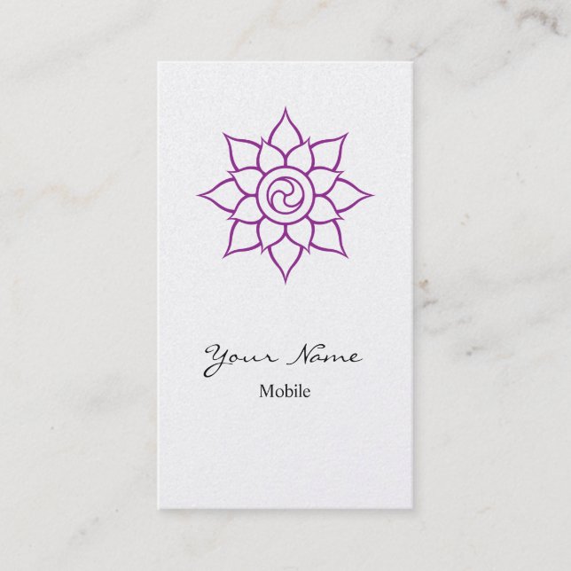 Mandala Visitenkarte (Vorderseite)