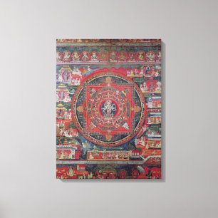Mandala von Amoghapasa Leinwanddruck