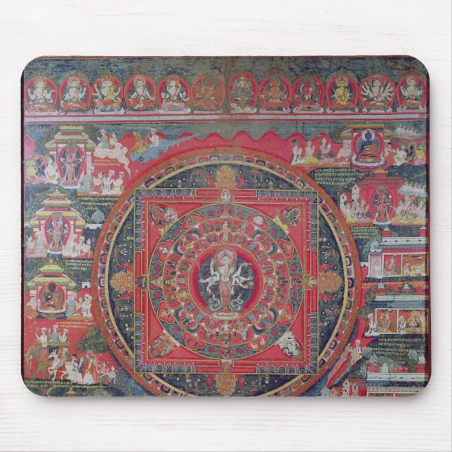 Mandala von Amoghapasa Mousepad (Vorne)