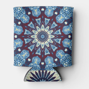 Mandala Wasserfarbe: Symmetrisches Vintages Design Dosenkühler