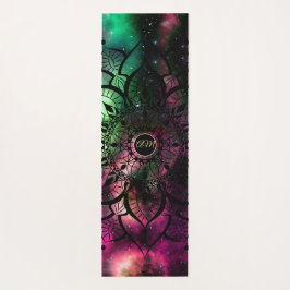 Mandala Watercolor Nebula Initials Yogamatte