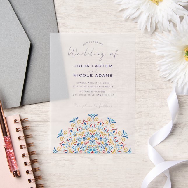 Mandala Wedding Country Culture Wappen (Hochzeit)
